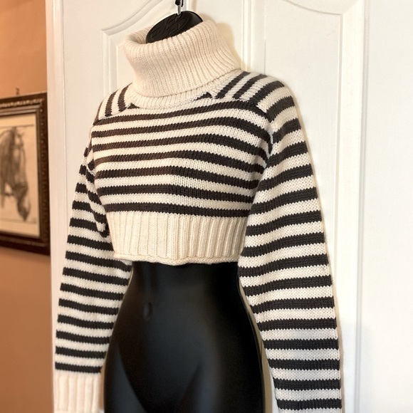 “ZARA” Cropped Turtleneck Sweater - Picture 9 of 15